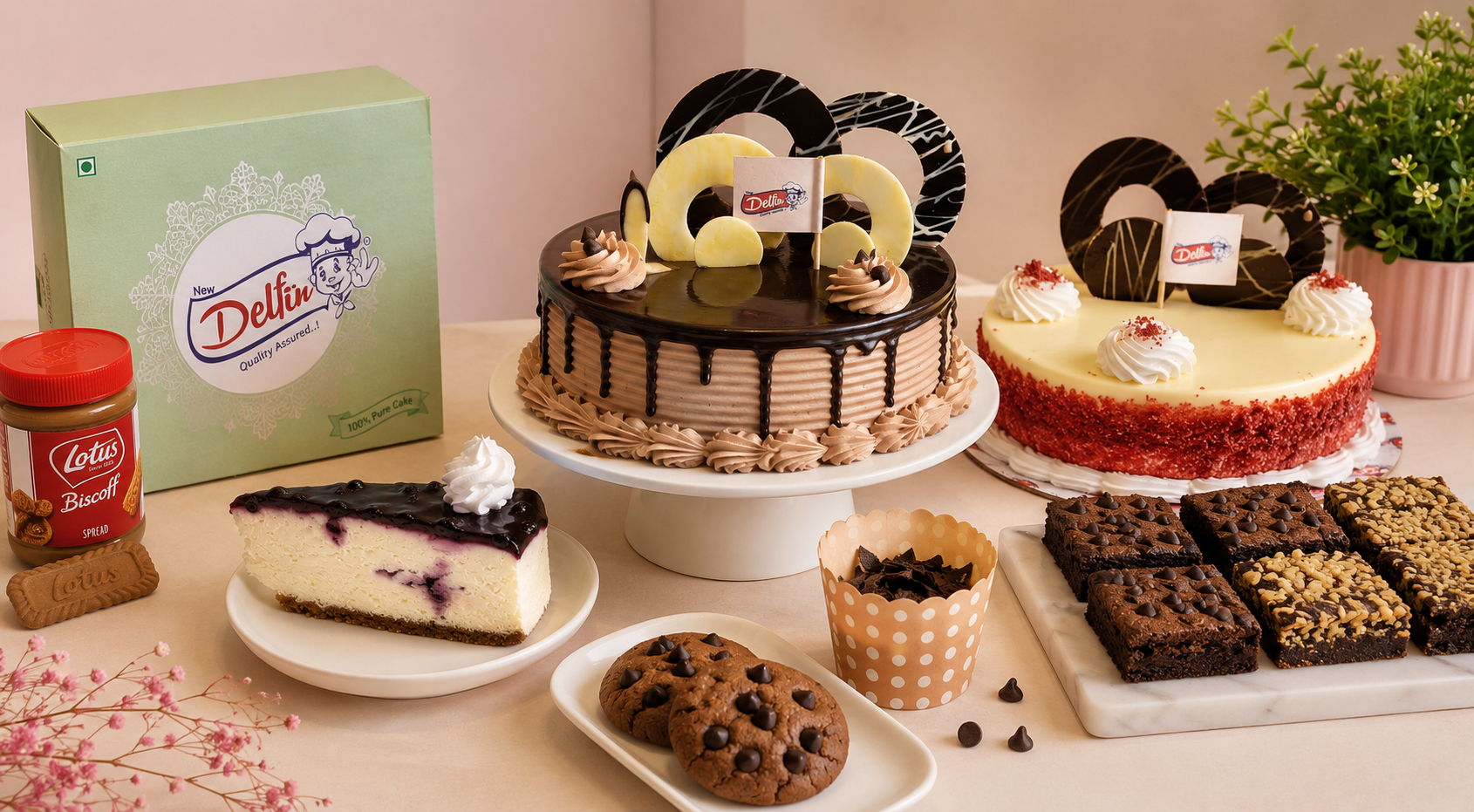 Pastry chef decorating a premium cake in a luxury bakery kitchen