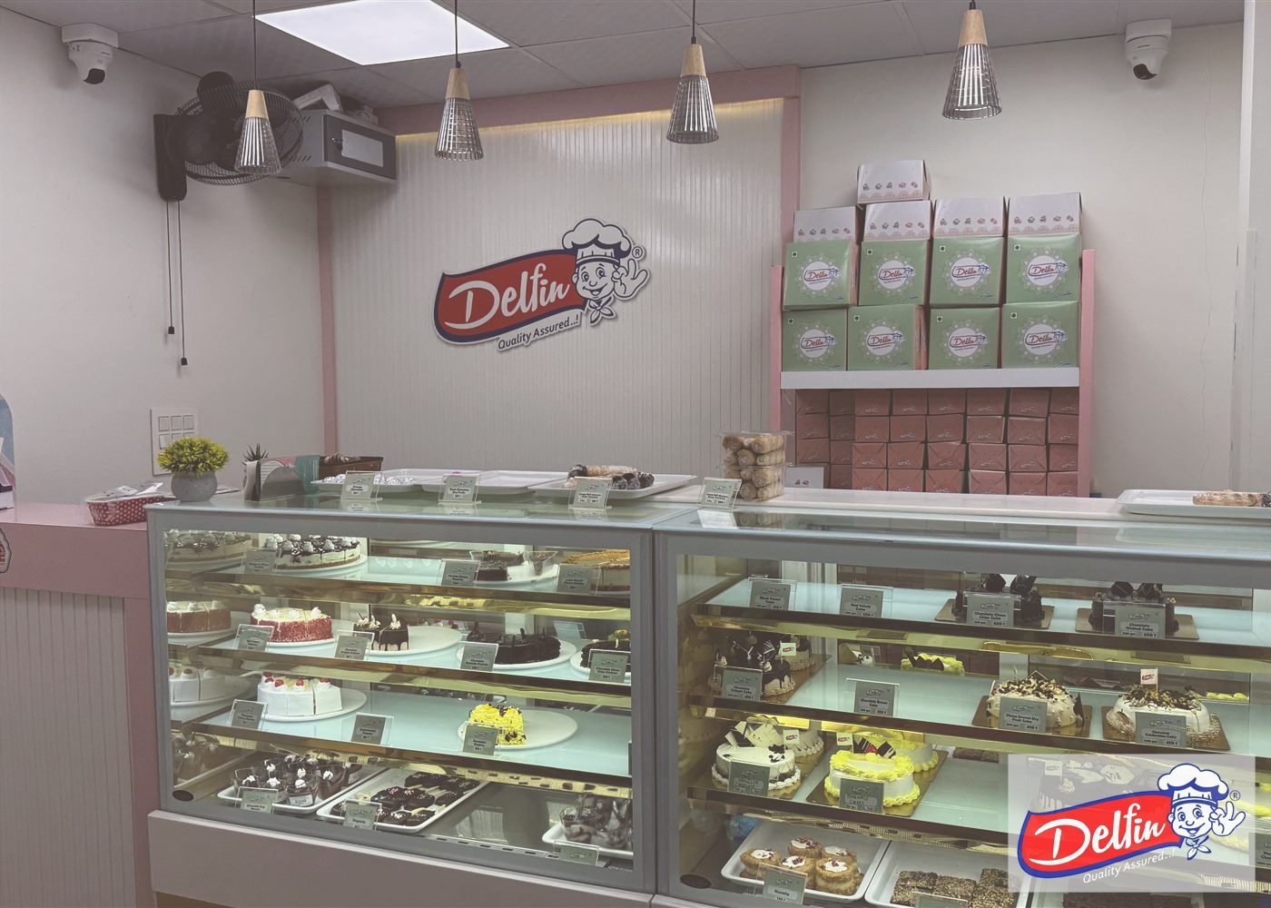 The Delfine team standing with pride